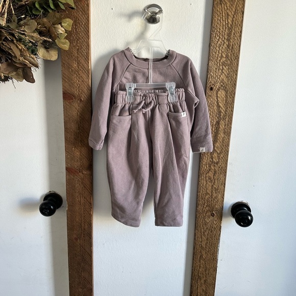 Easy-Peasy Organic Cotton Crewneck Sweatshirt & Joggers Set Size 18 Months - Picture 5 of 11